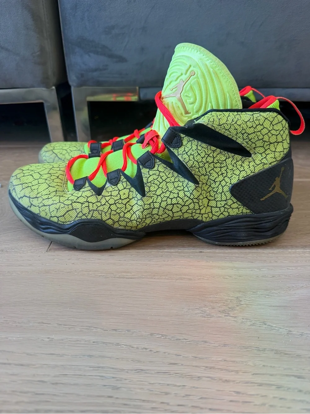 Nike air Jordan 28 xx8 se all star sz 13 656249-723 volt black 2014